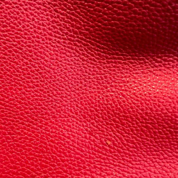 Coach Pebbled Leather Red Hobo Bag - Picture 11 of 14